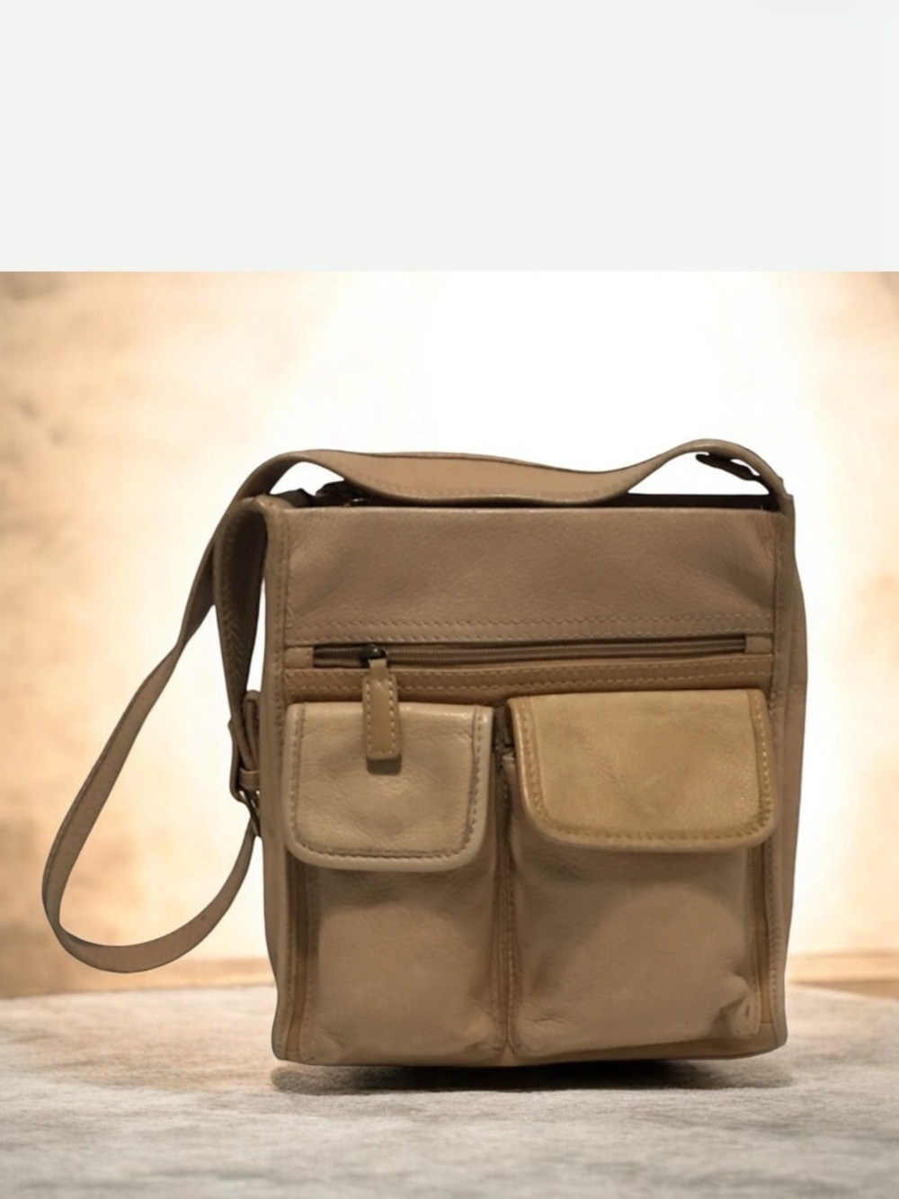 Fossil Vintage Tan Messenger Bag